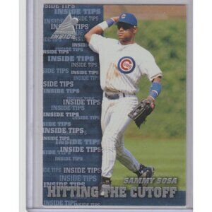 Sammy Sosa 1998 Pinnacle Inside Hitting the Cutoff #141